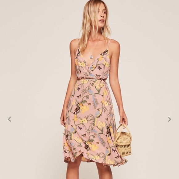 REFORMATION Temple Wrap Dress Size XS - Picture 2 of 4